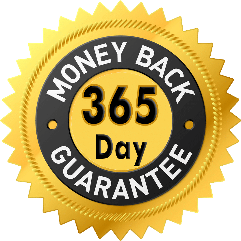 365-day money back guarantee